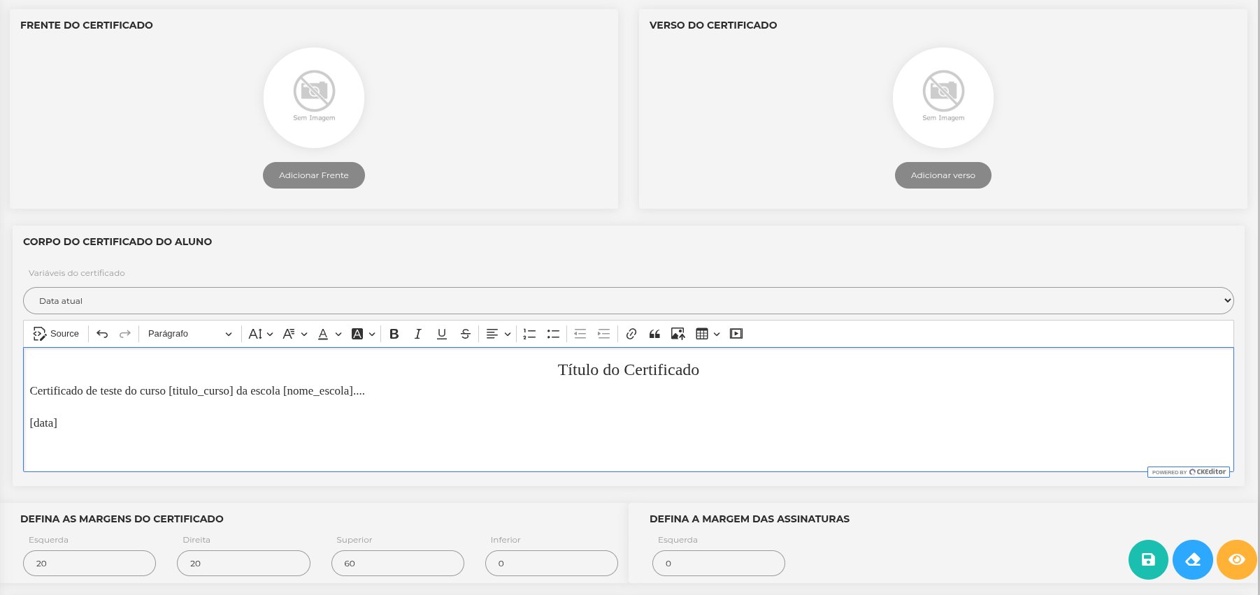 Gerador de Certificados